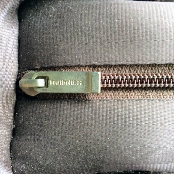 The Original Vintage Seatbelt Bag Large Brown Purse NWOT - Picture 4 of 7